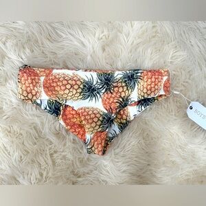 Boys + Arrow Pineapple Piña Colada Wallace Bikini Bottoms XS NWT
